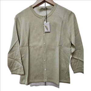BNWT NEW RODIER PARIS SILK CARDIGAN MINT GREEN